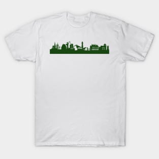 ROSTOCK Skyline in forest green T-Shirt